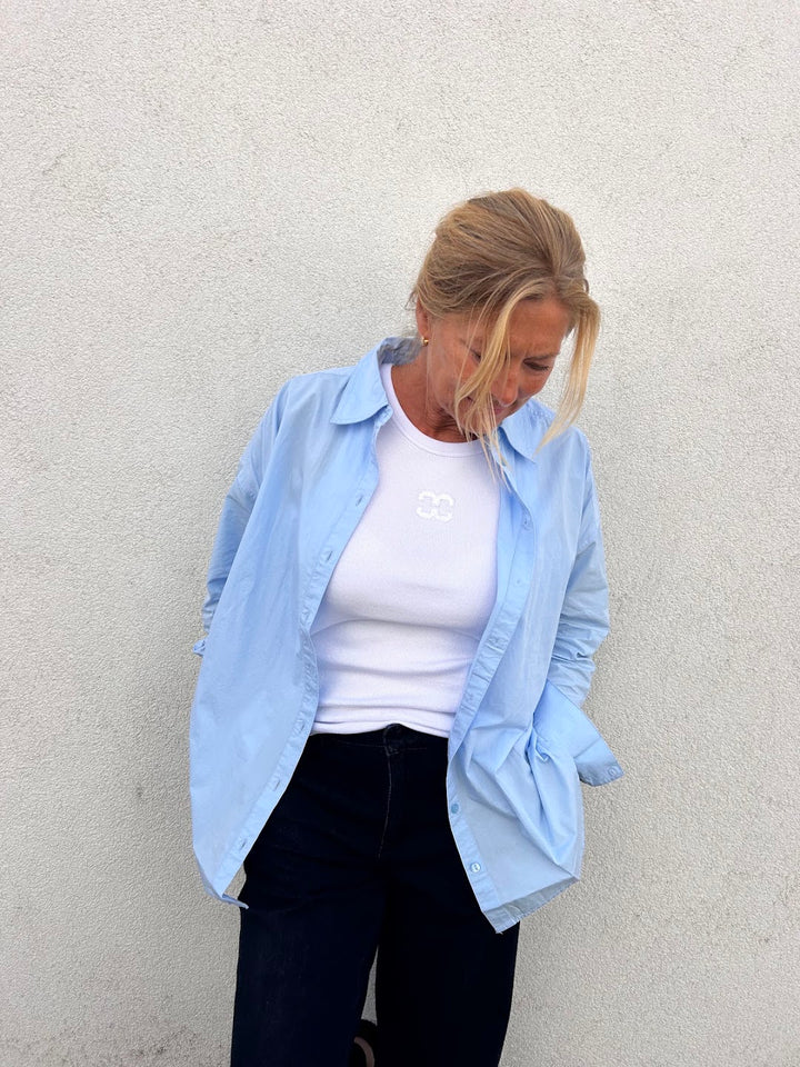 the boxy shirt cashmere blue