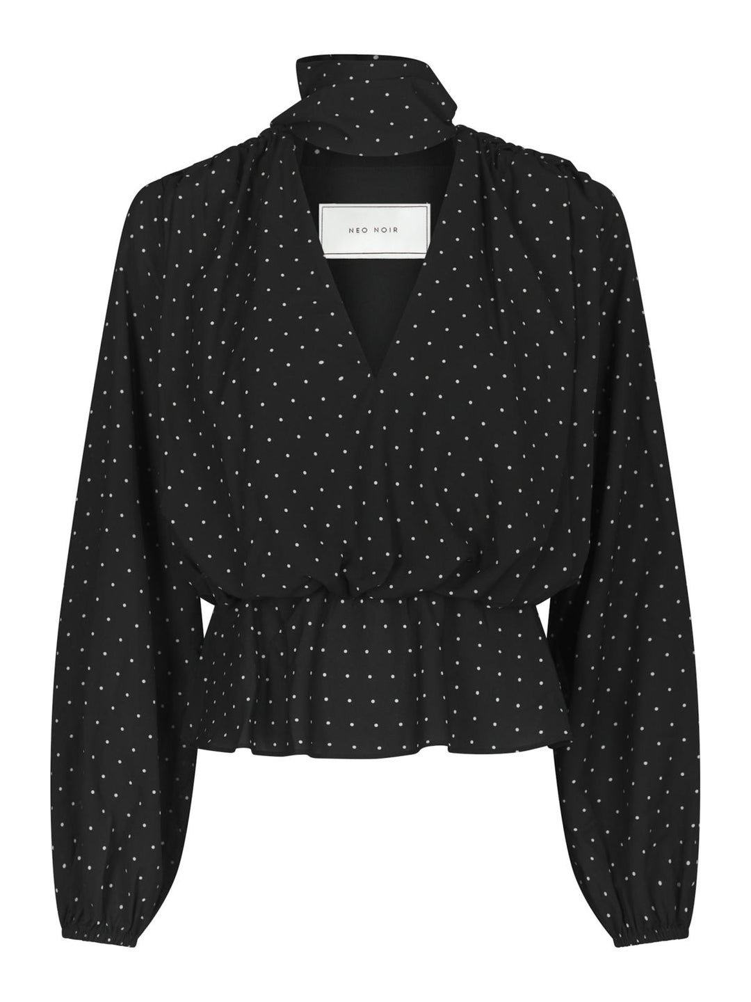 Ettalie dot blouse black