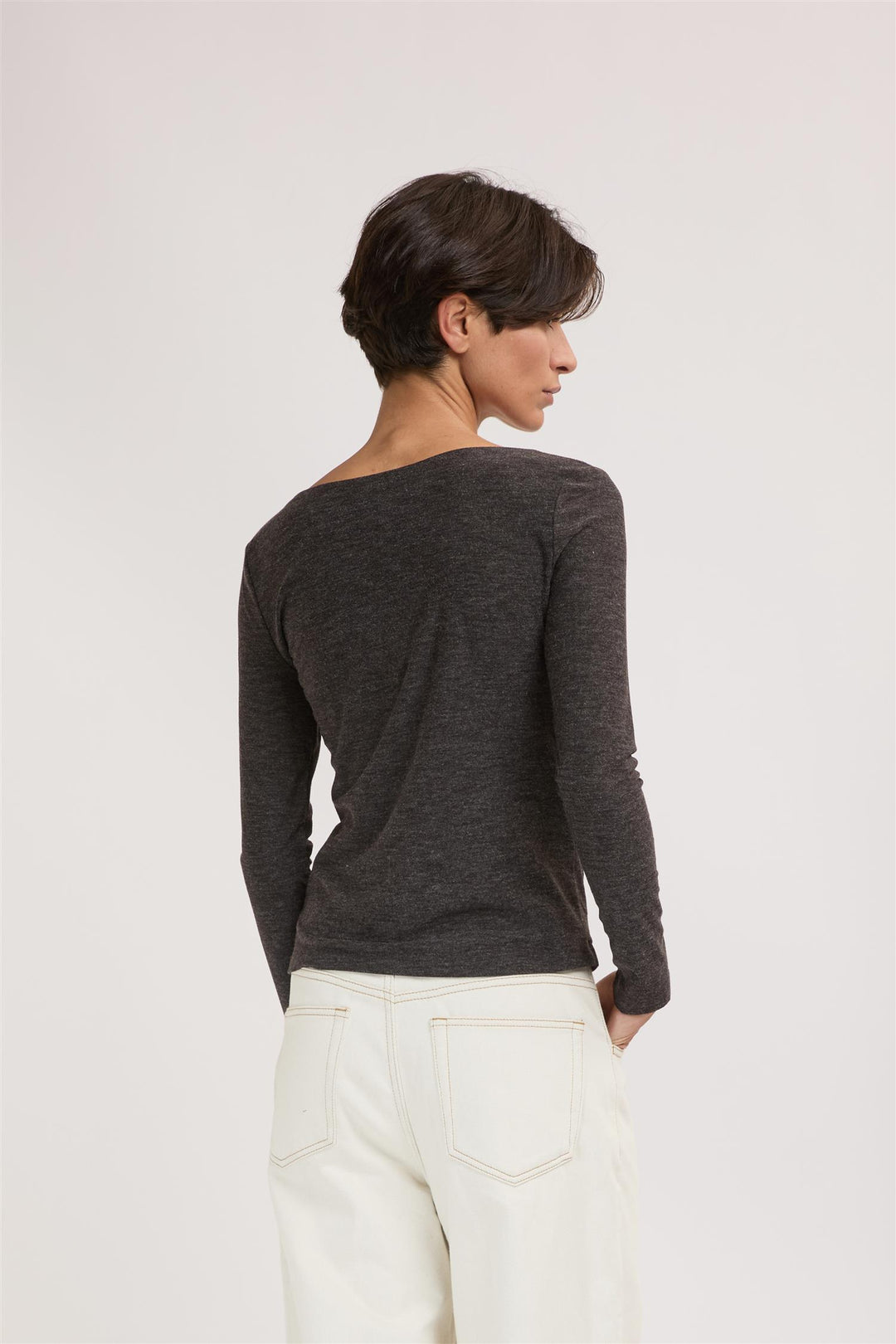 maglia pullover grigio scuro