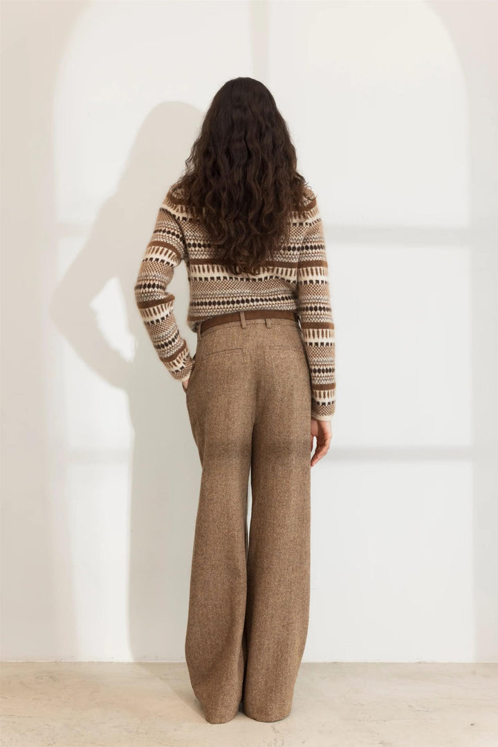 lumi knit dark brown