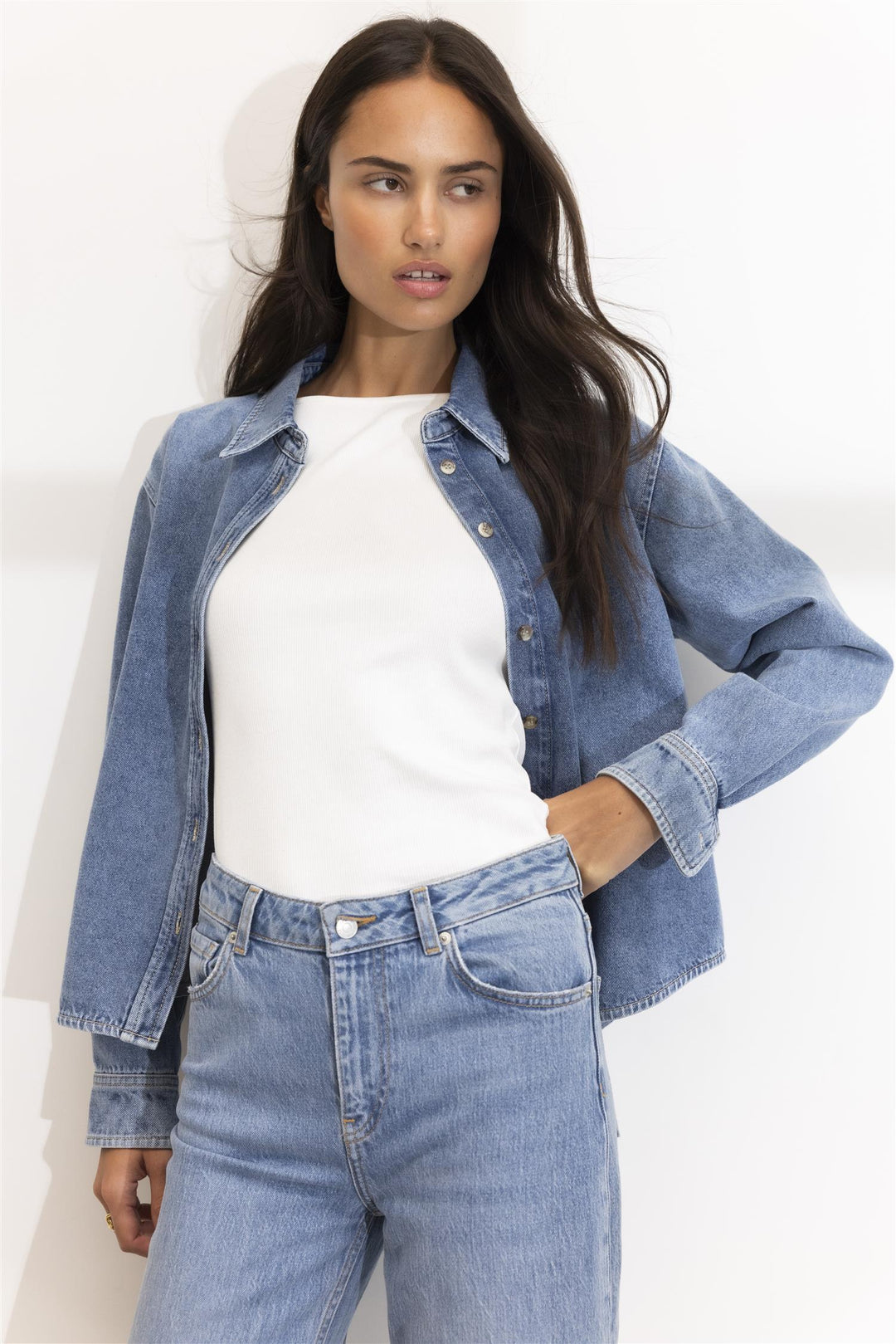 francis shirt mid blue