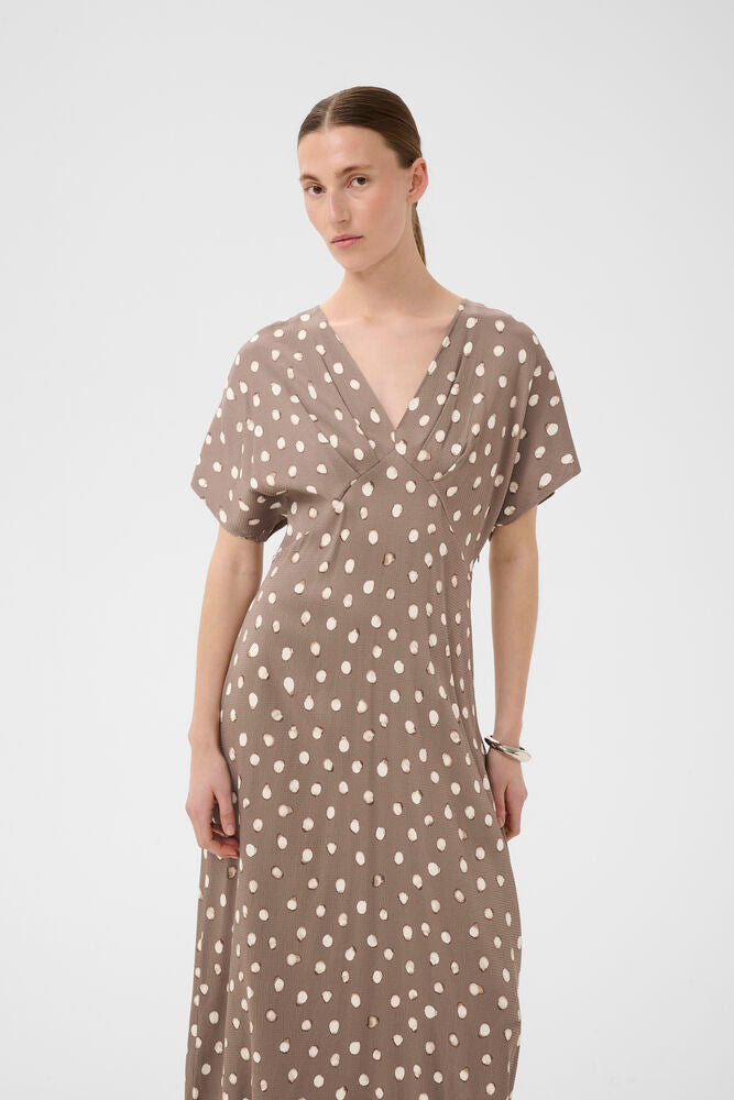 Henri Fitted Kjole, brown