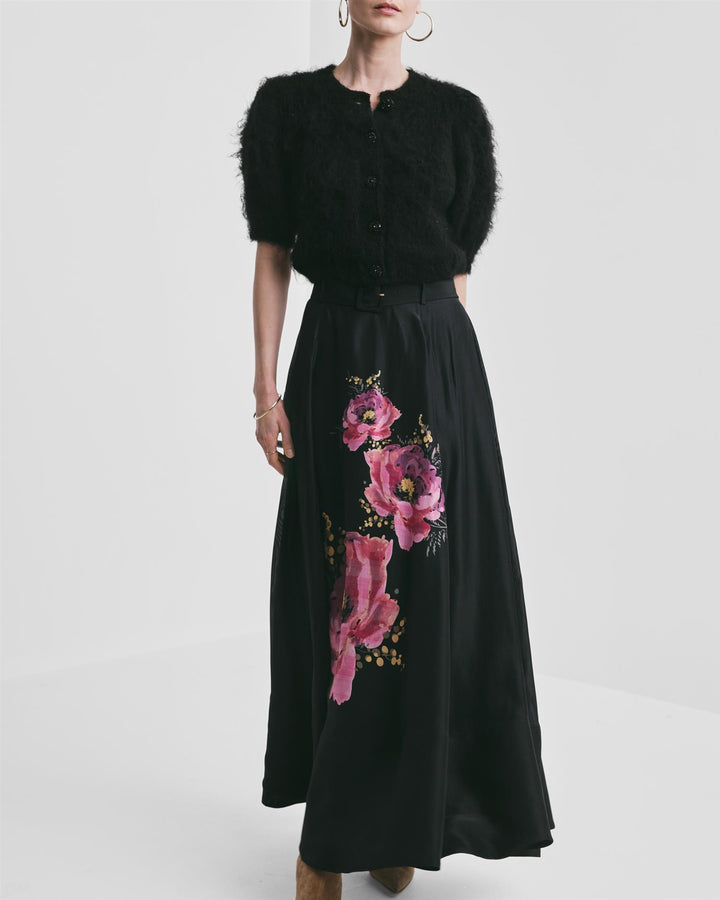 Hairy Knit Puffed Jacket