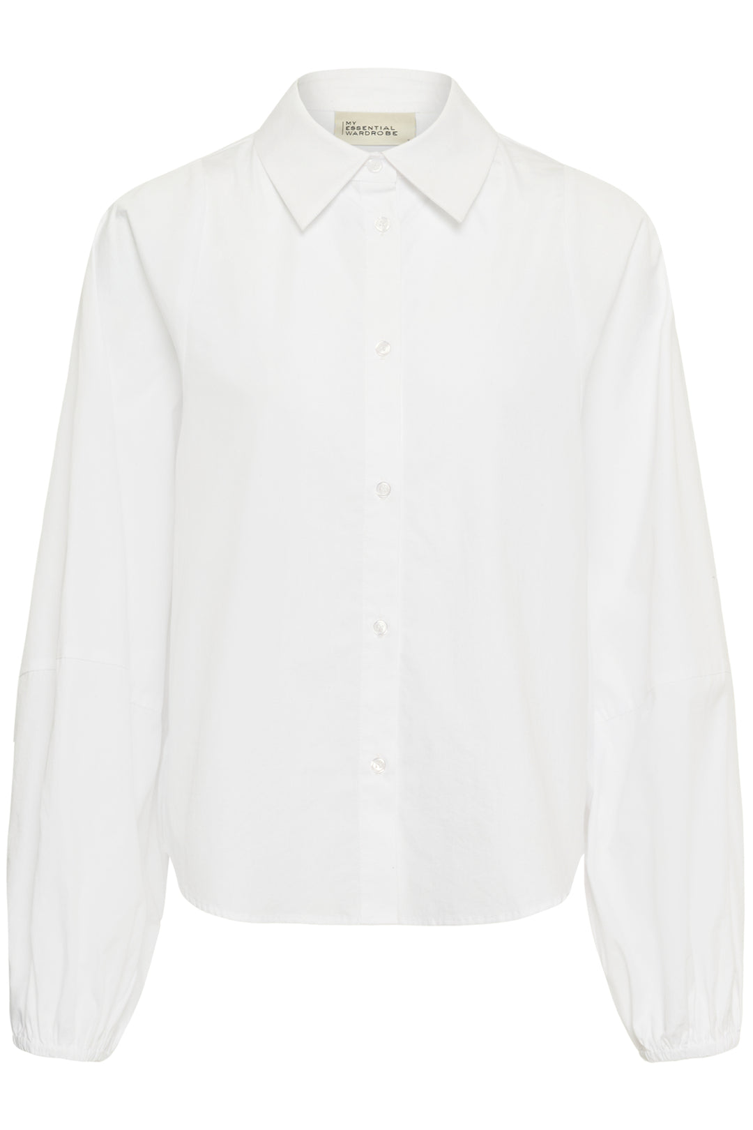 Sunna balloon sleeve shirt bright white