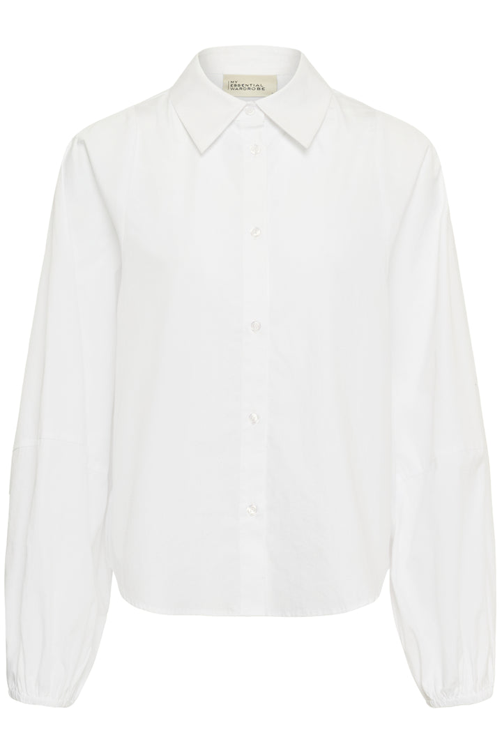 Sunna balloon sleeve shirt bright white