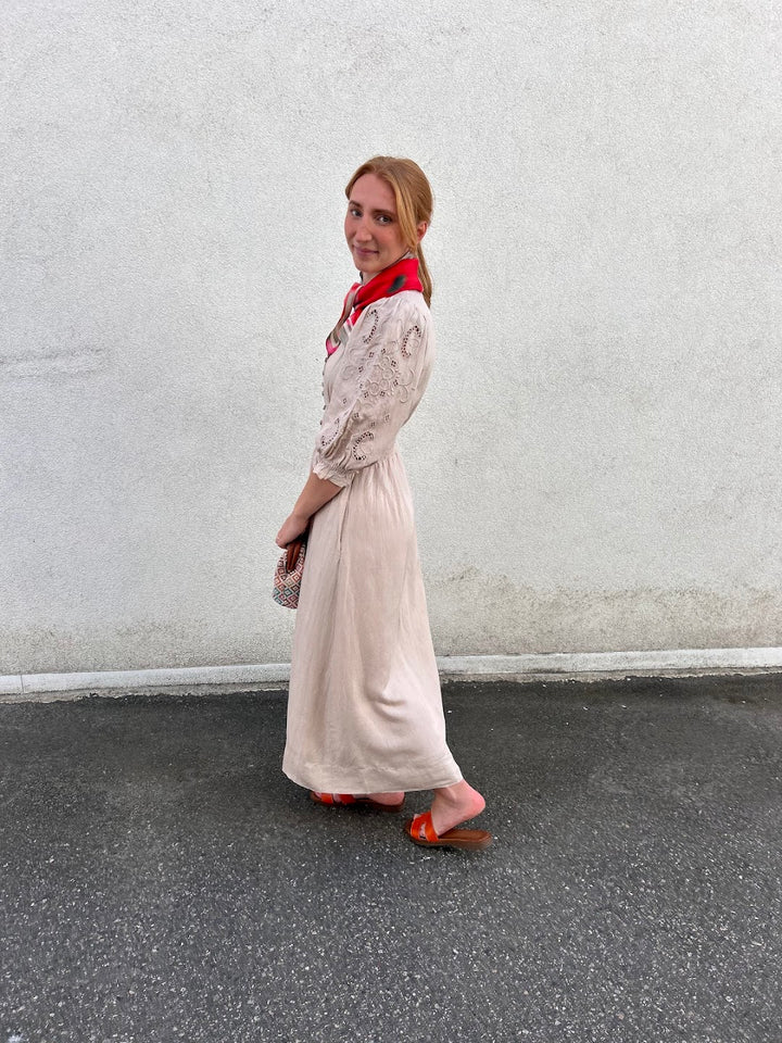 Andrea Dress Biscotti Linen