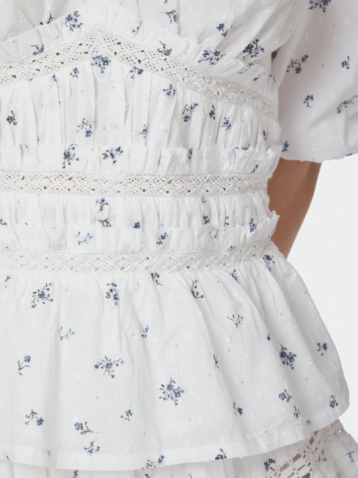 Sapura Flower Dobby Blouse