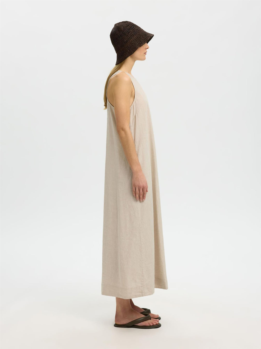 Luisa Relaxed Linen Blend Dress