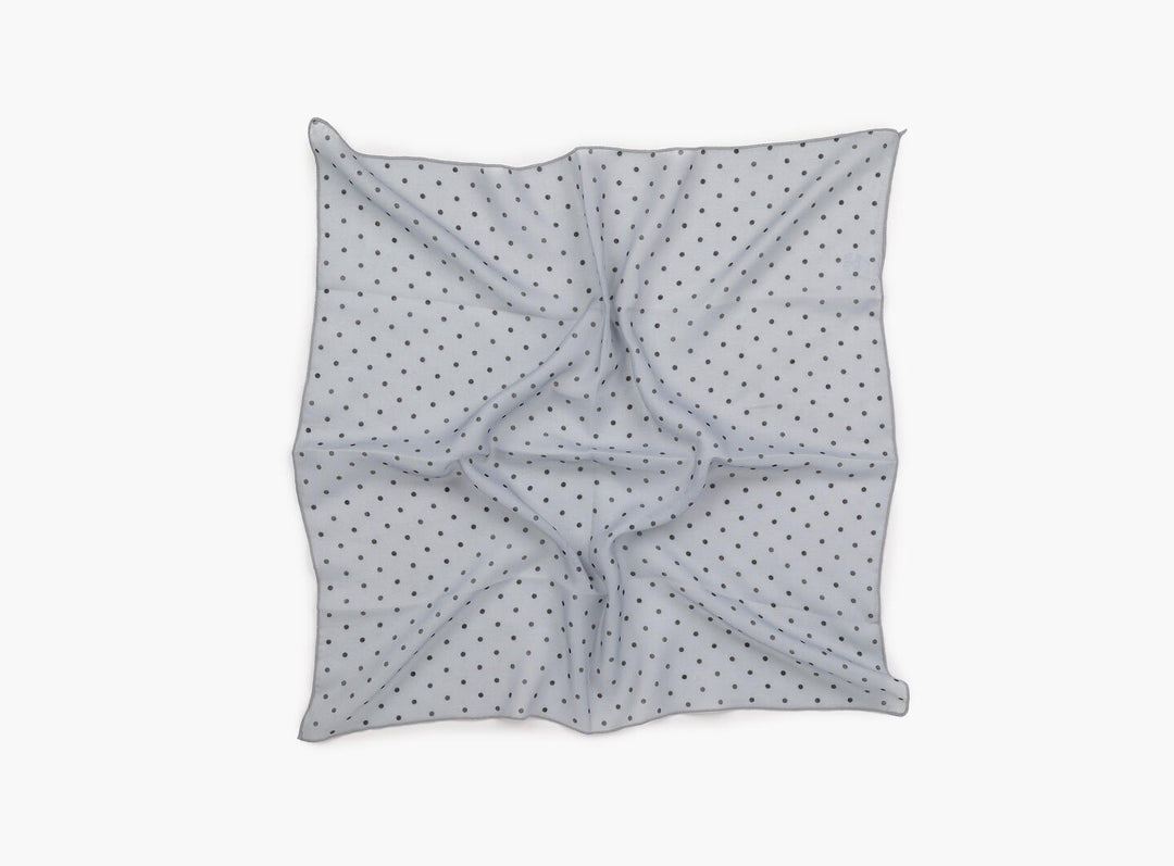 Skjerf med polkadot Lys blå