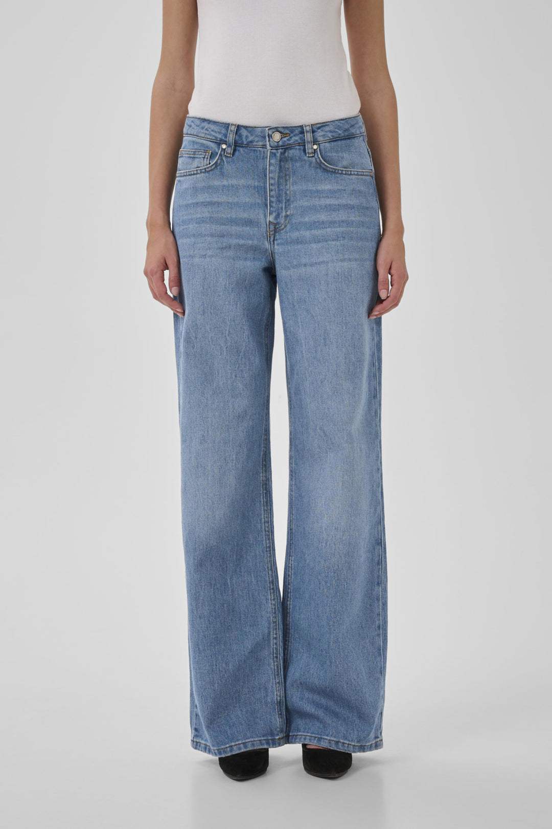 The louis high wide medium blue