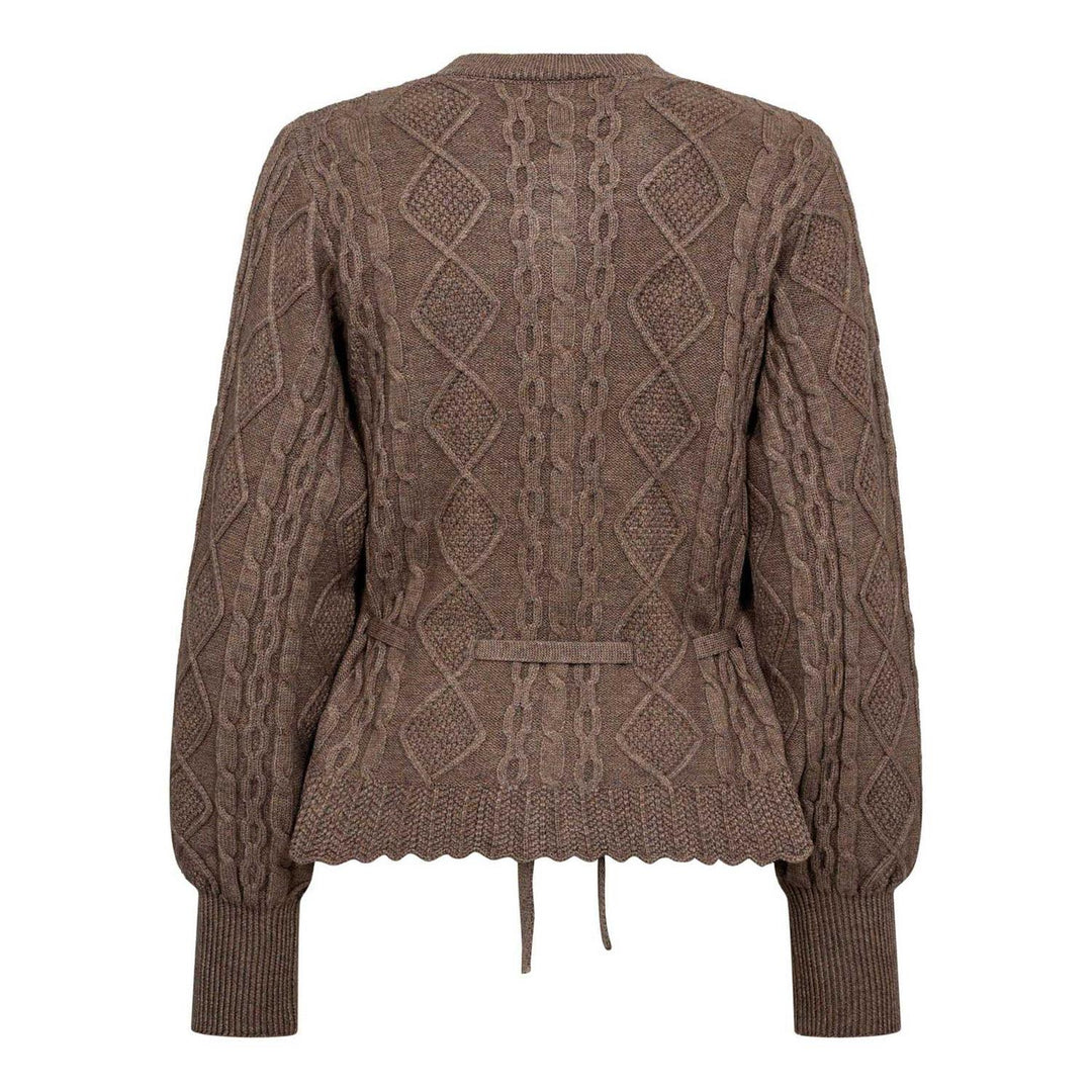 Row Cable Tie Cardigan