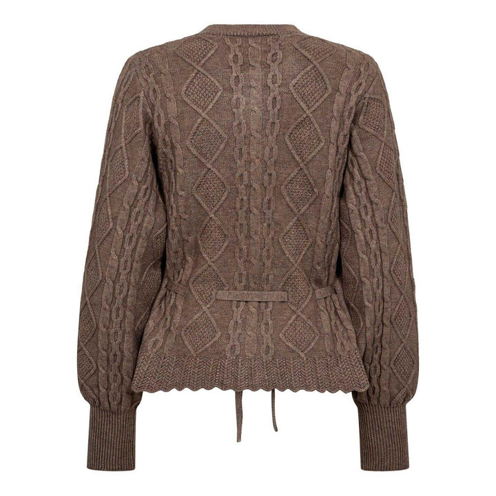 Row Cable Tie Cardigan