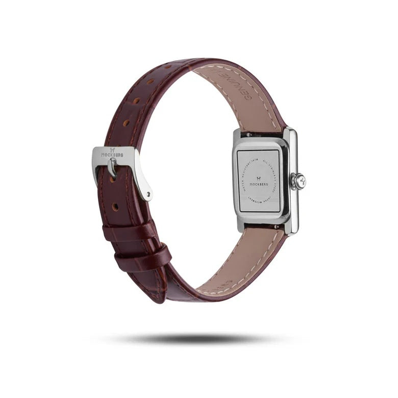 Timeless Brown Leather 19x28 mm