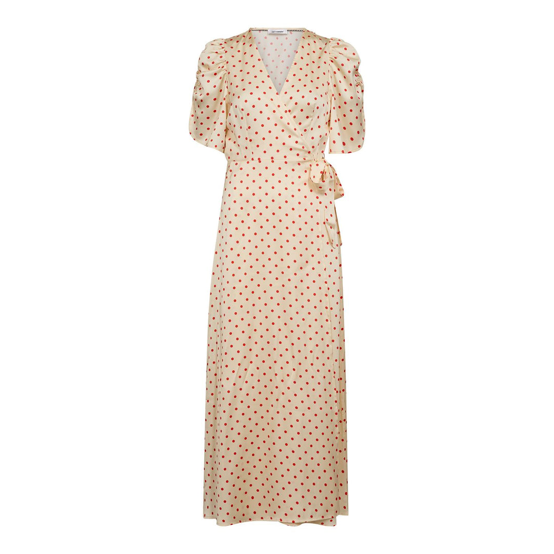 Cambria Dot Wrap Dress
