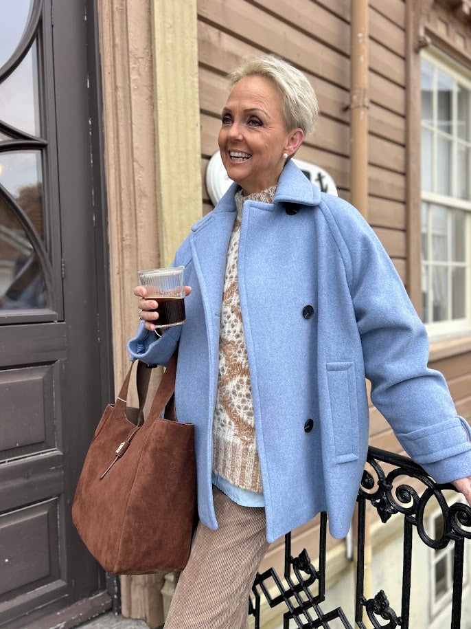 Thora minona coat bel air blue