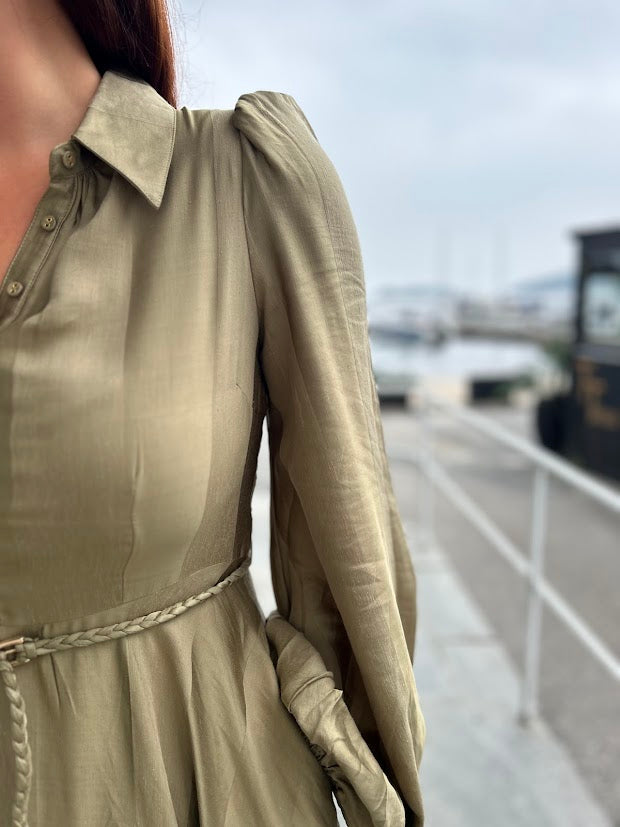 Striped Button Down Dress