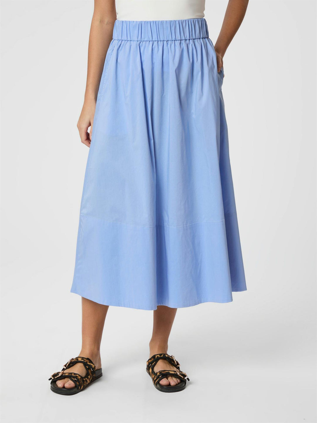 Yara poplin skirt