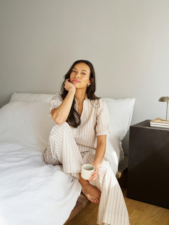 Heifa Linen Stripe Pants
