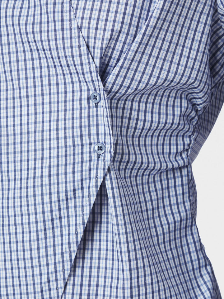 Fenli check shirt blue