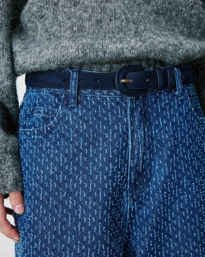 Scotland suede effect belt