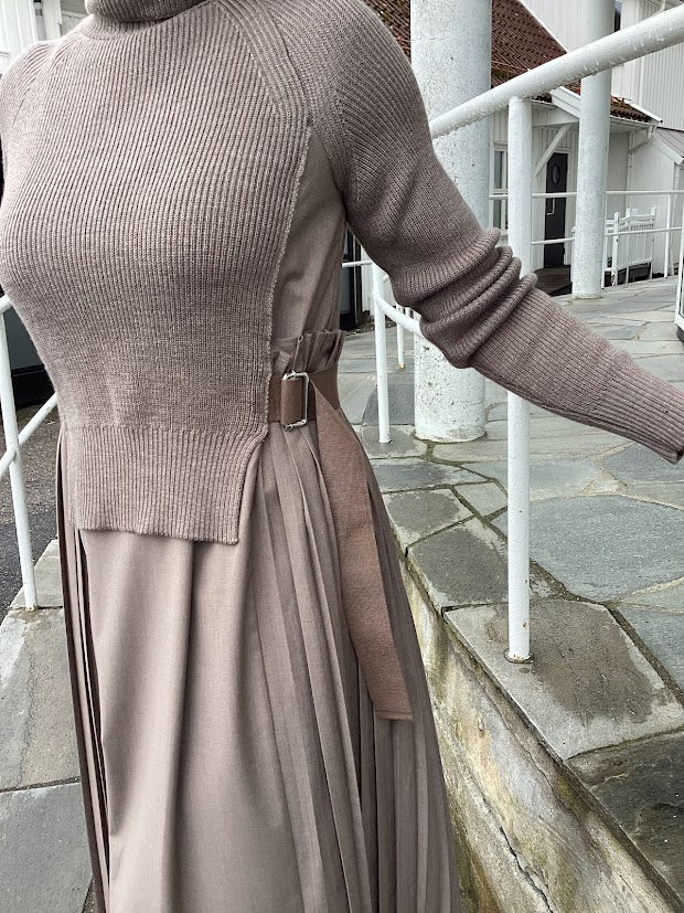 Knit Plisse Dress