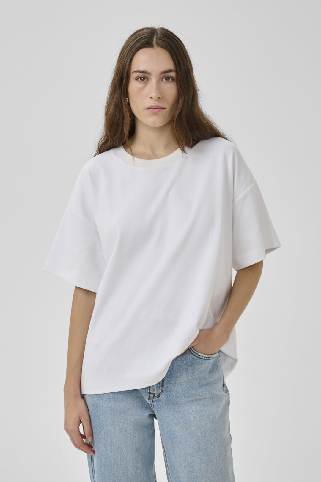 Apir boxy tee snow white