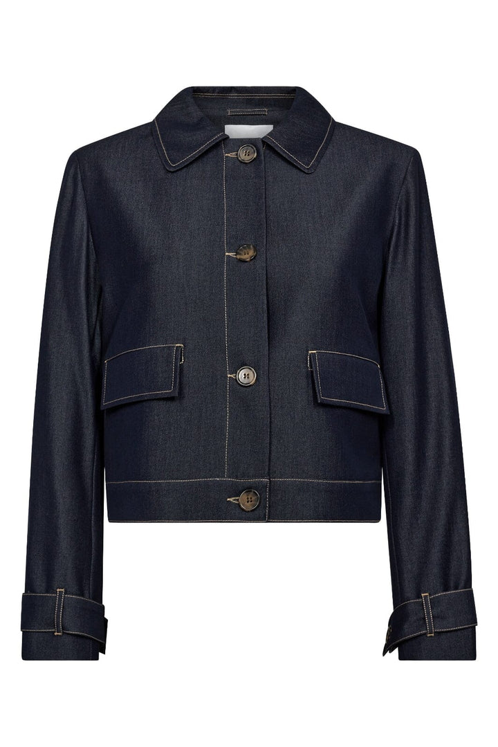 Terrycc denim jacket