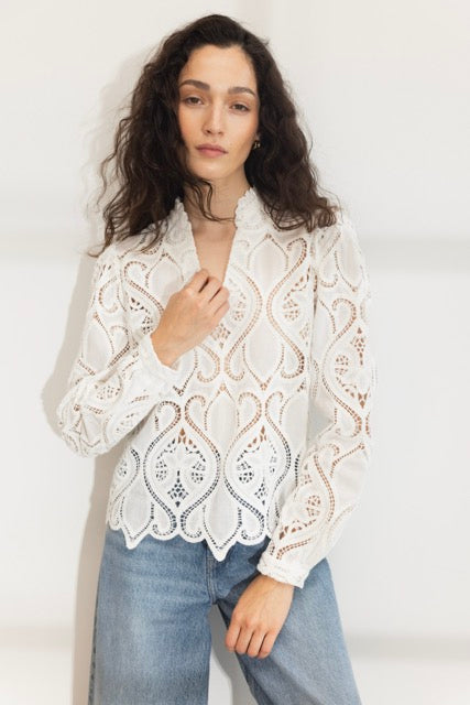 amelia blouse white