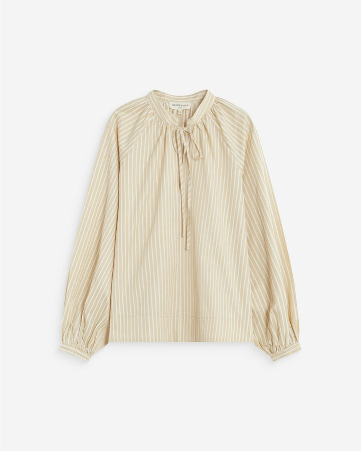 Albane Mandarin collar blouse