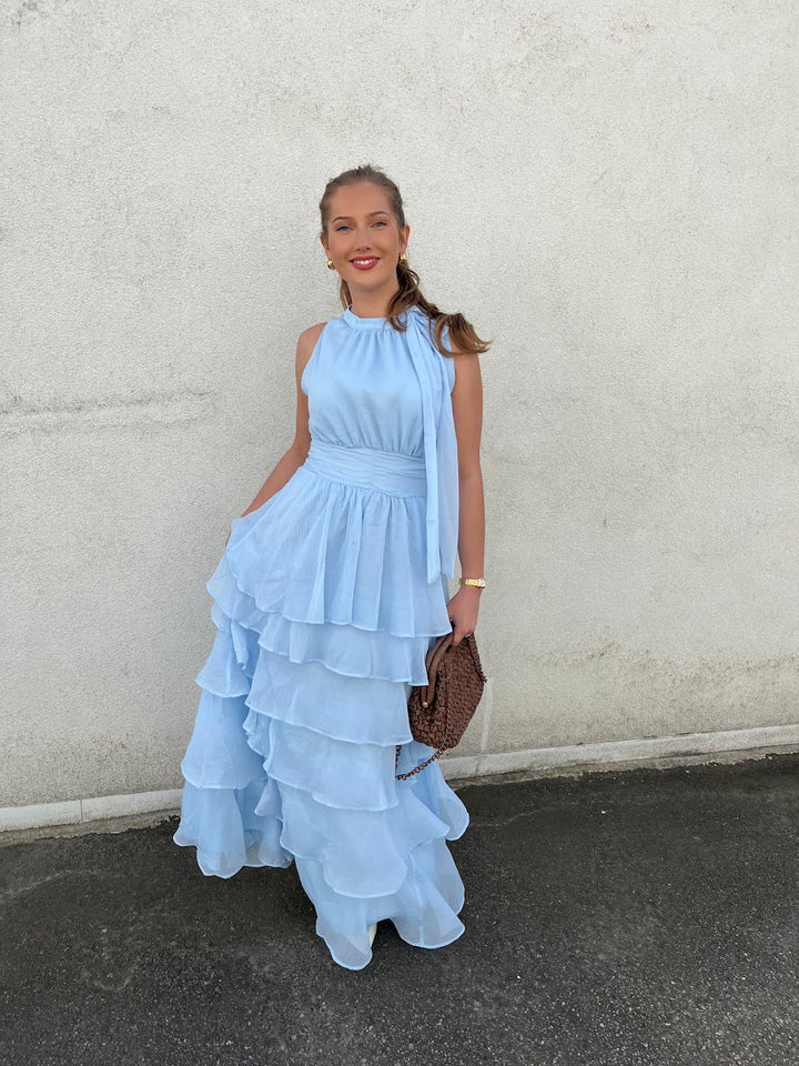 Marli Solid Chiffon Dress