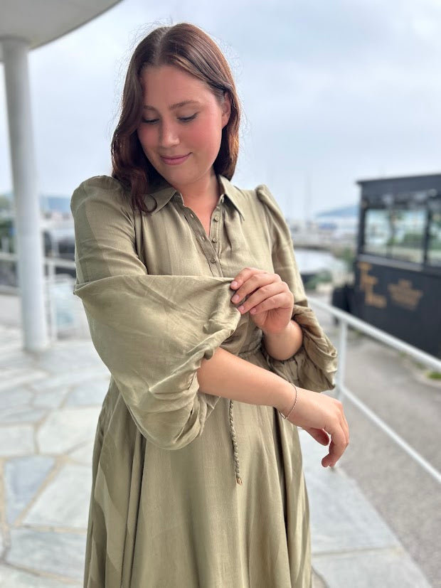 Striped Button Down Dress