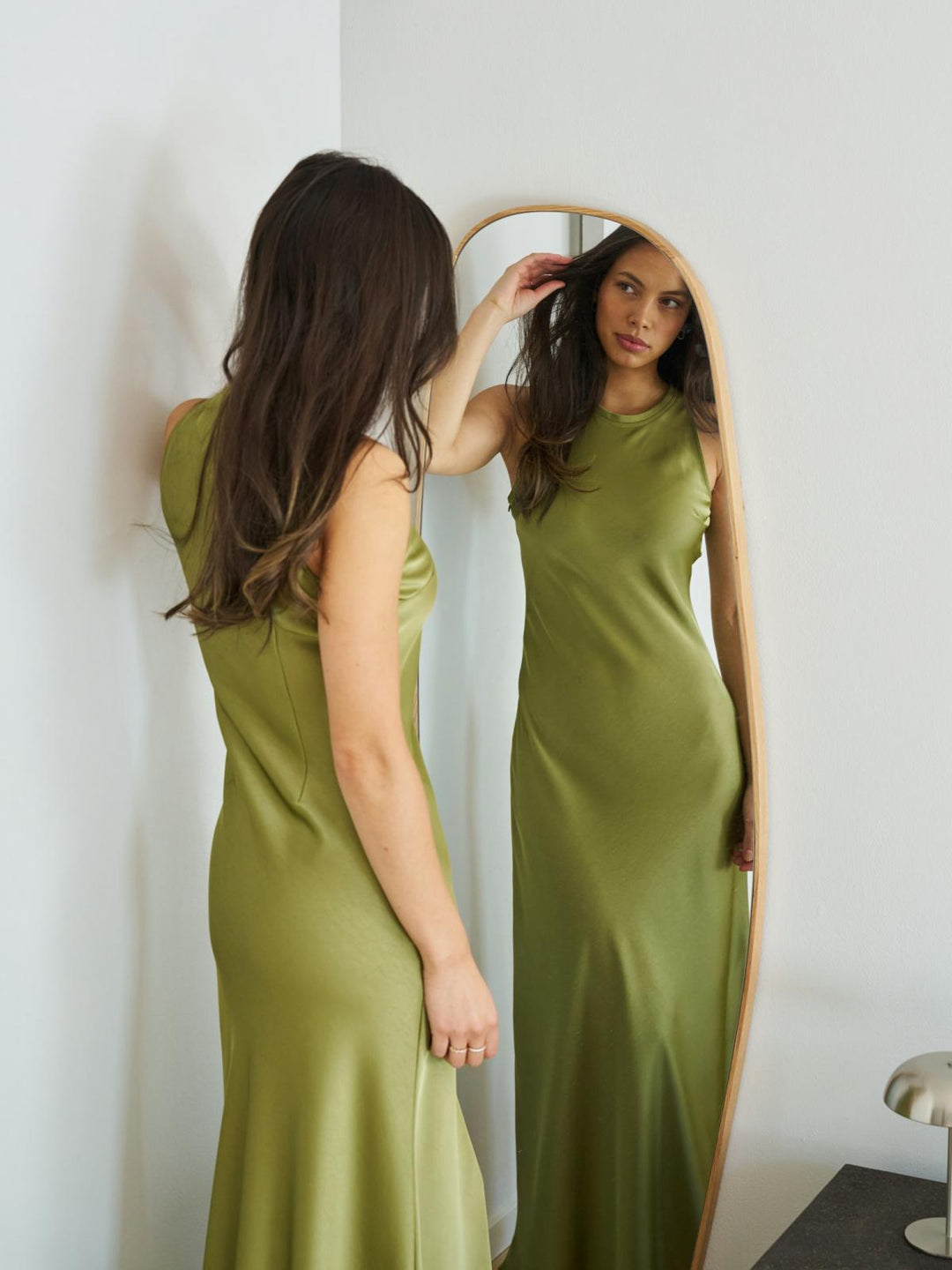 Celinie Heavy Sateen Dress
