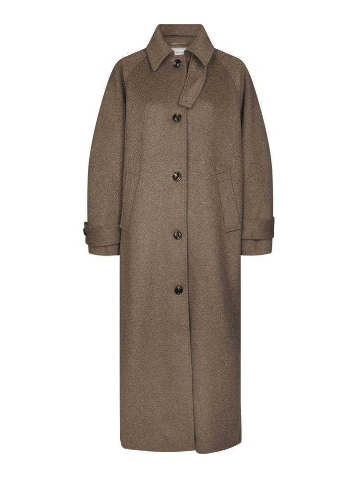 Keaton wool coat taupe