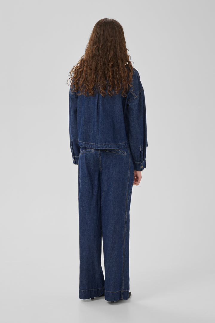 Hilma wide pant dark blue