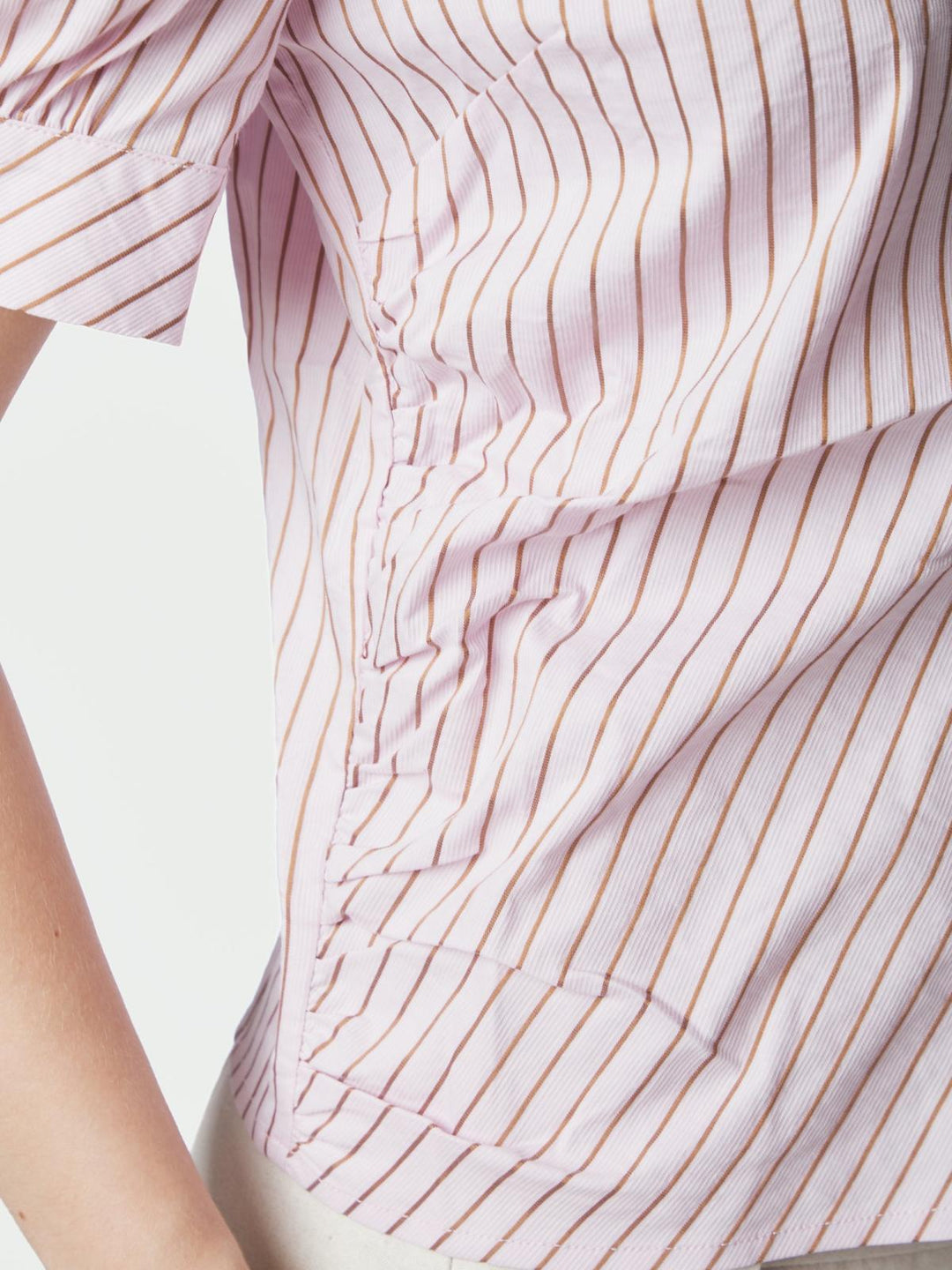 Frannie structure stripe shirt