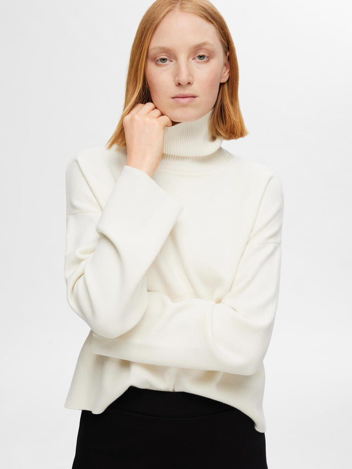 Kamma LS Knit Roll Neck