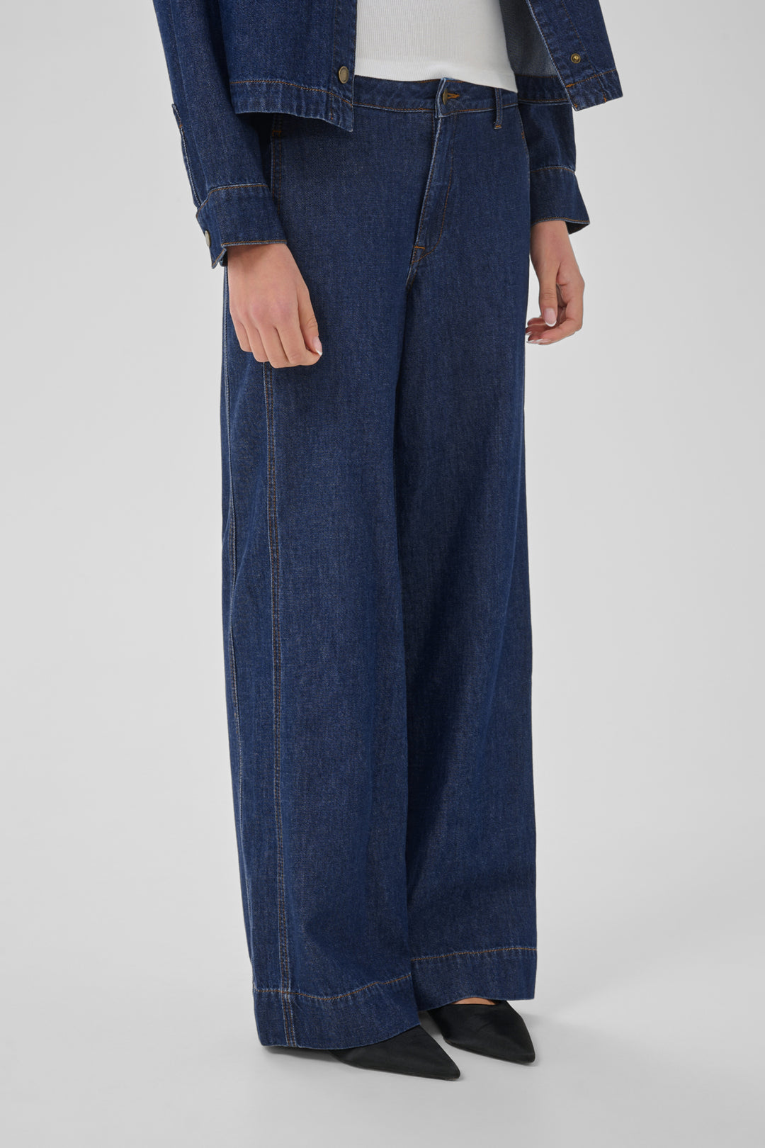 Hilma wide pant dark blue