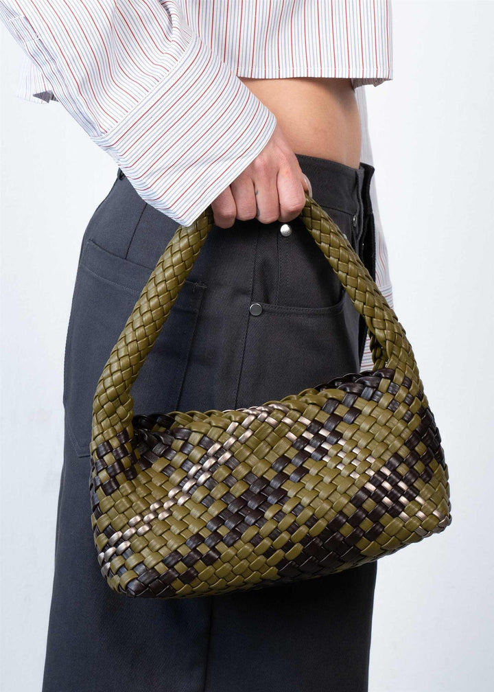 Woven mini bag pouch