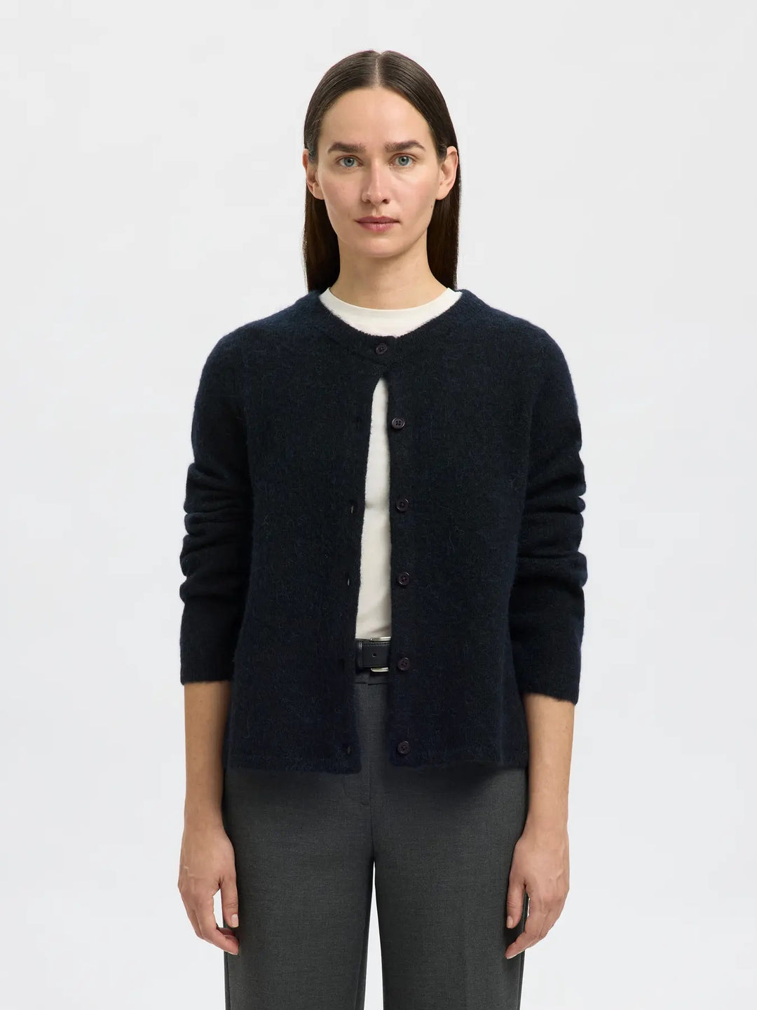 lulu new knit cardigan dark sapphire