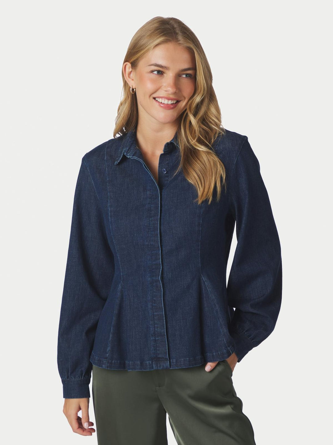 Melody denim shirt dark blue