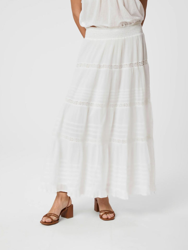 Felicia voile skirt white