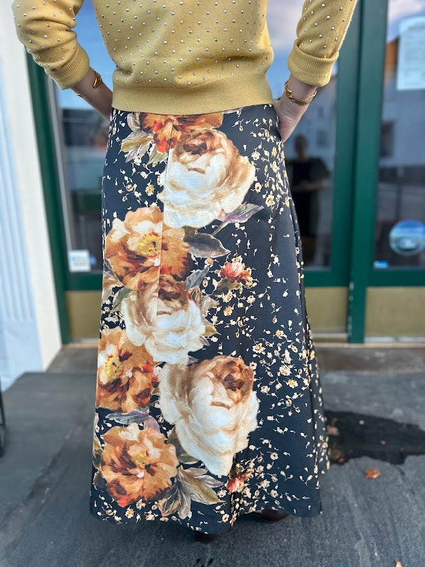 Tailored Satin Skirt