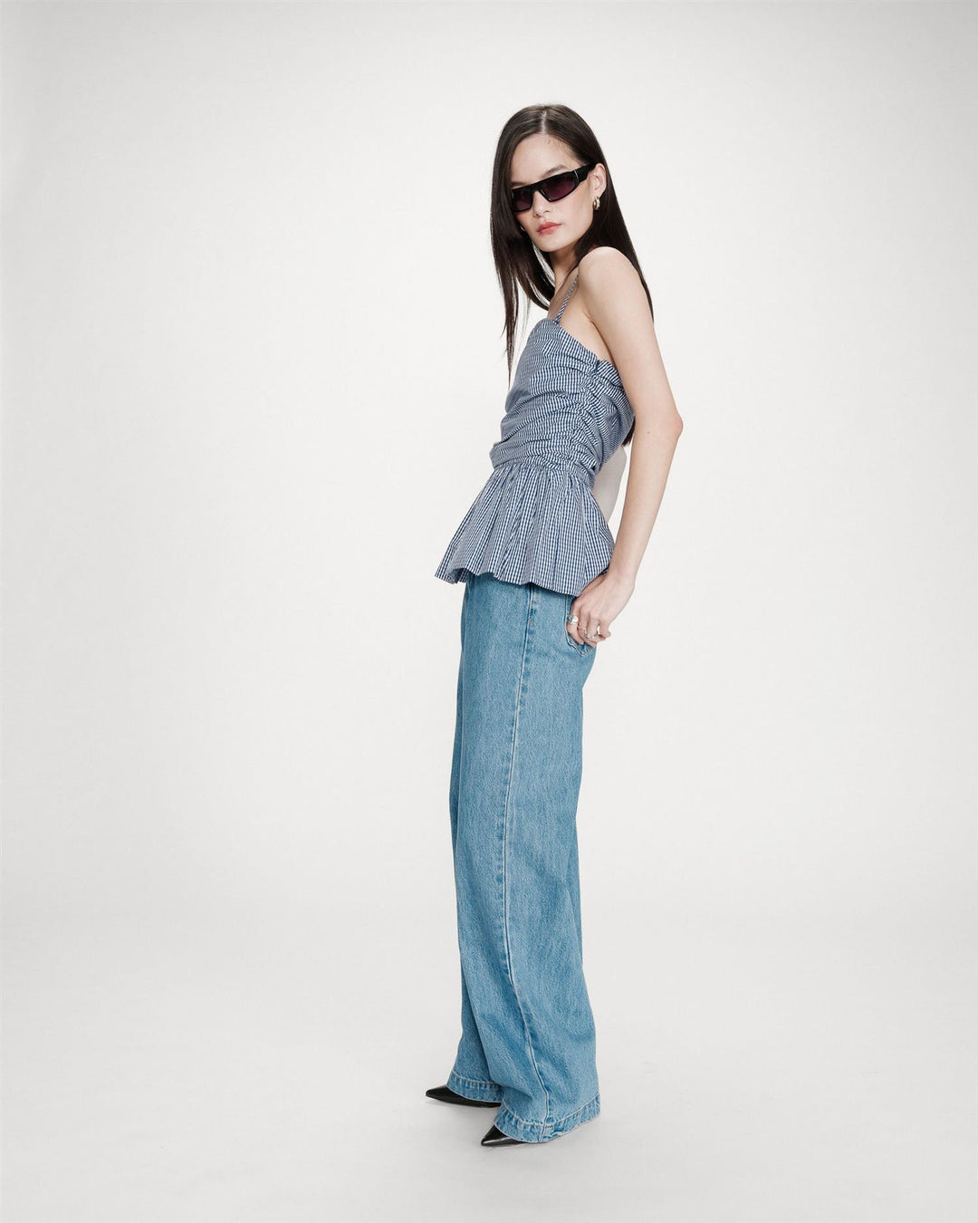 Valo Fitted peplum top