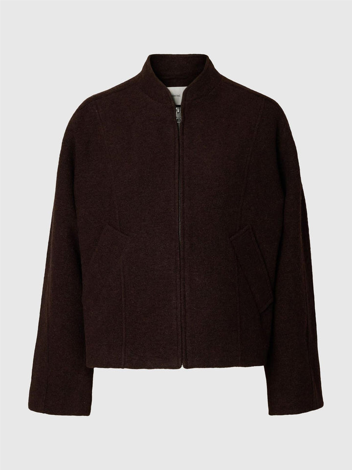 jacqueline wool blend jacket delicioso