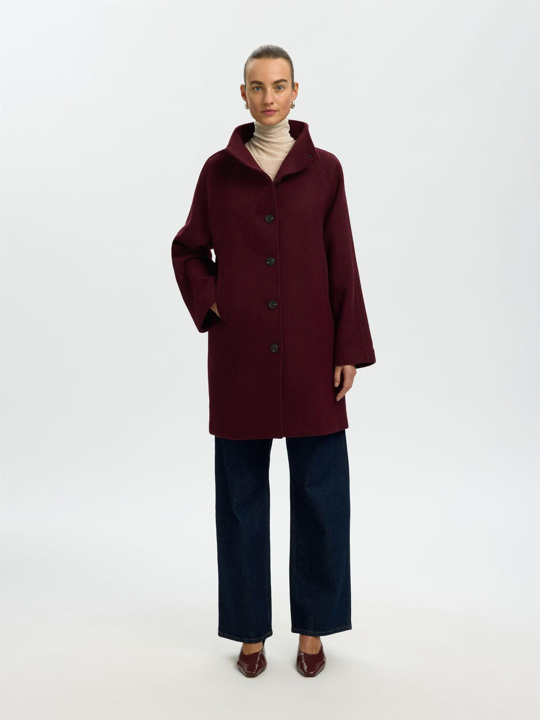 SLFVINNI WOOL BLEND COAT