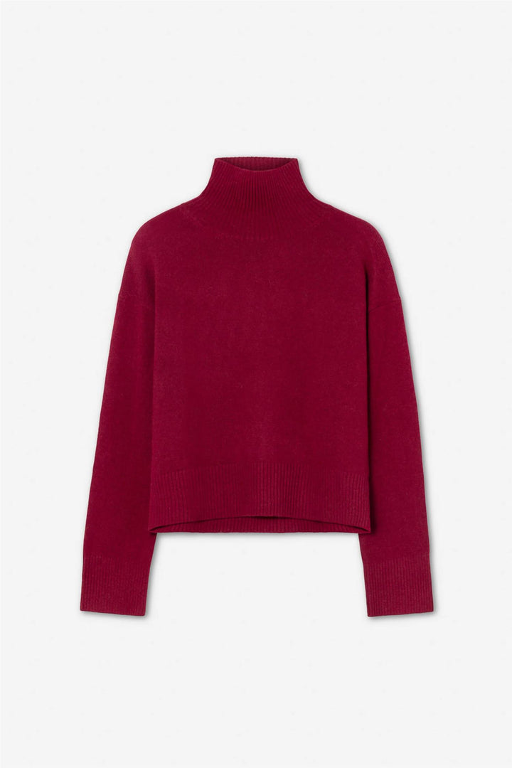 abigail knit dark red