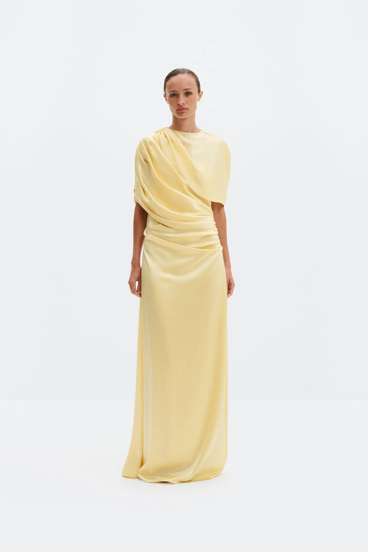 Cassia Draped Fitted dress