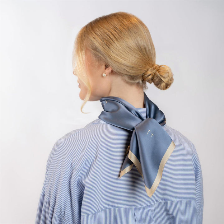 Silkeskjerf Paris Light Blue