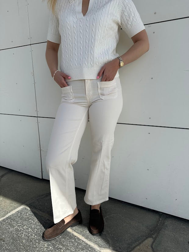 Tess pocket cropped