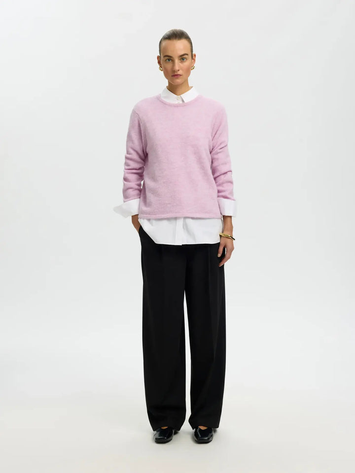 lulu new knit o-neck winsome orchid